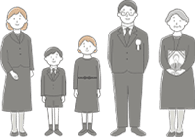 風習に沿った一般的な葬儀 会装目安人数